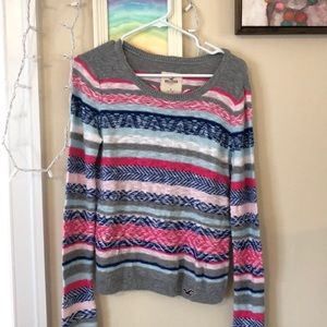 Hollister colorful Aztec sweater